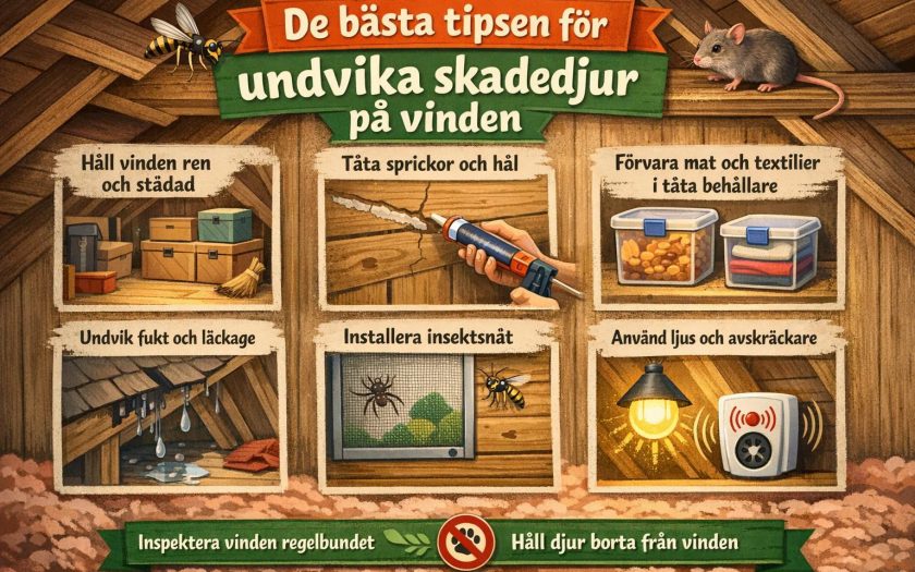 De bästa tipsen för att undvika skadedjur på vinden