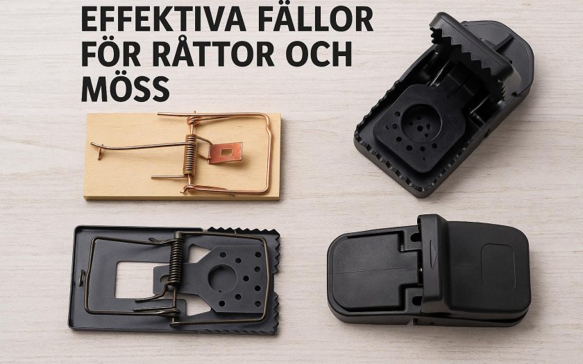Effektiva fällor för råttor och möss