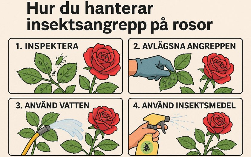 Hur du hanterar insektsangrepp på rosor