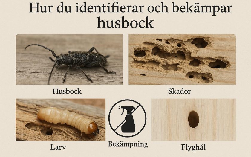 Hur du identifierar och bekämpar husbock