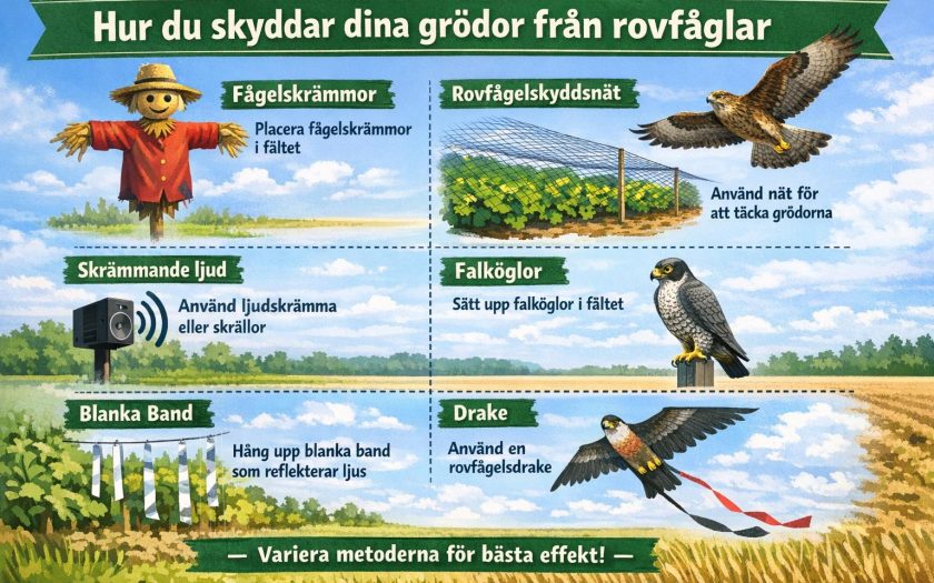 Hur du skyddar dina grödor från rovfåglar