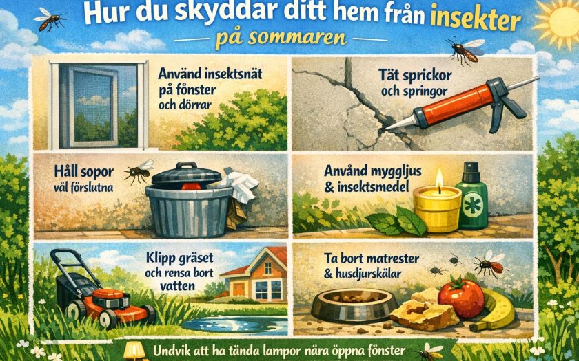 Hur du skyddar ditt hem från insekter på sommaren