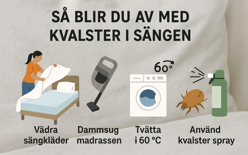 Så blir du av med kvalster i sängen
