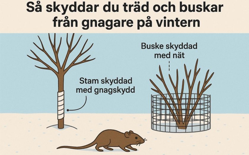 Så skyddar du träd och buskar från gnagare på vintern
