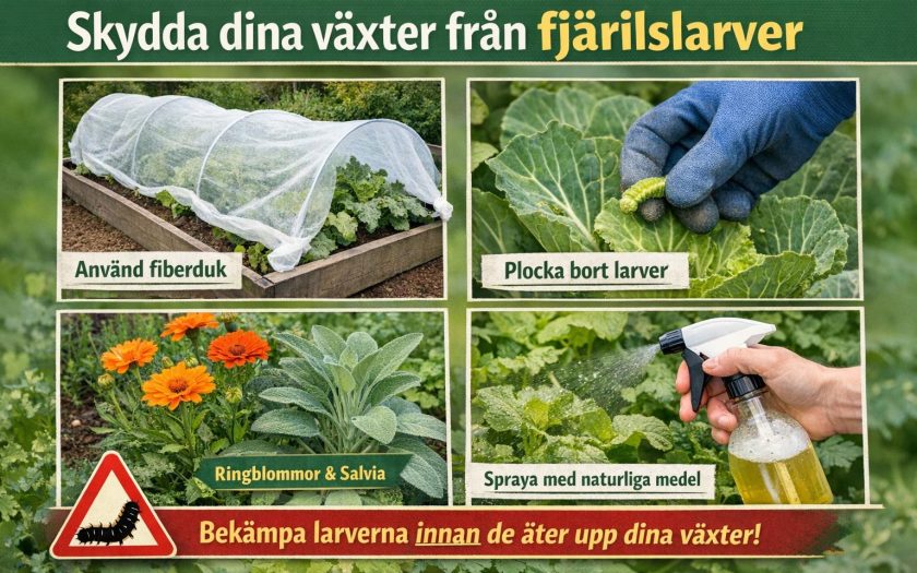 Skydda dina växter från fjärilslarver