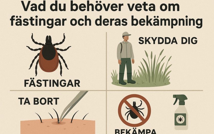 Vad du behöver veta om fästingar och deras bekämpning